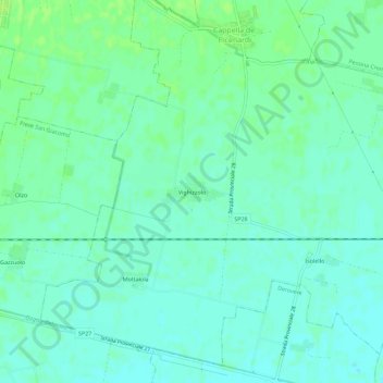 Vighizzolo topographic map, elevation, terrain