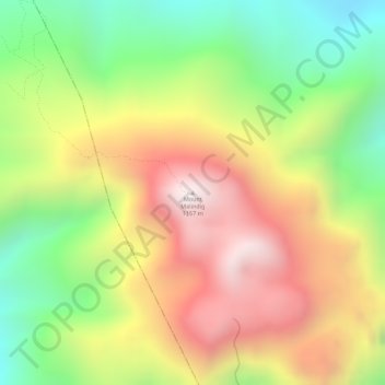 Mount Malindig topographic map, elevation, terrain