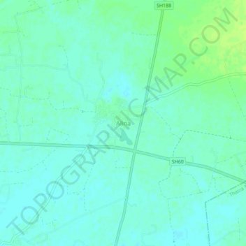 Alina topographic map, elevation, terrain