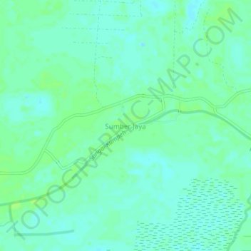 Sumber Jaya topographic map, elevation, terrain