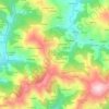 El Llanotín topographic map, elevation, terrain