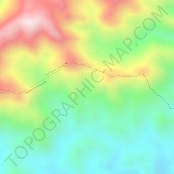 Navaja topographic map, elevation, terrain