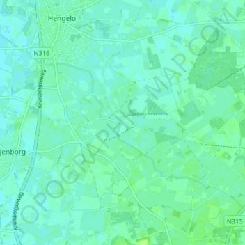 Dunsborg topographic map, elevation, terrain