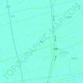 酒店 topographic map, elevation, terrain