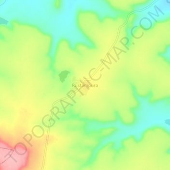 Rustampura topographic map, elevation, terrain