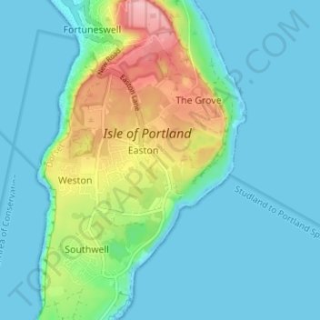Wakeham topographic map, elevation, terrain