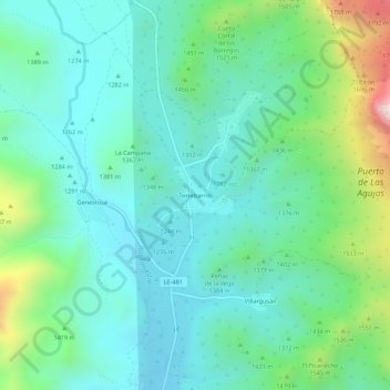 Torrebarrio topographic map, elevation, terrain