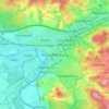 Aschaffenburg topographic map, elevation, terrain