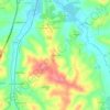 Estorninho topographic map, elevation, terrain
