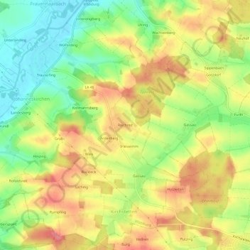Reichreit topographic map, elevation, terrain