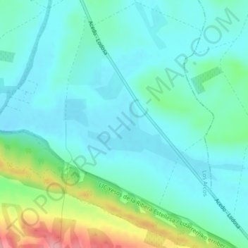 Junquera topographic map, elevation, terrain