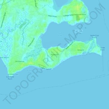 Fenwood topographic map, elevation, terrain