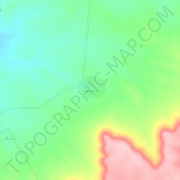 Bi'r ash Shamli topographic map, elevation, terrain