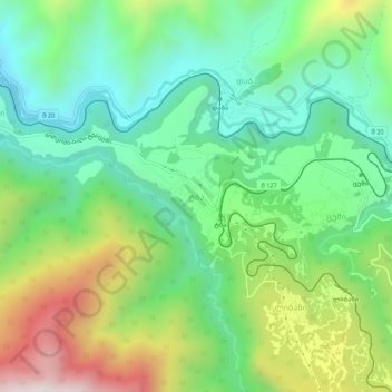 Tba topographic map, elevation, terrain