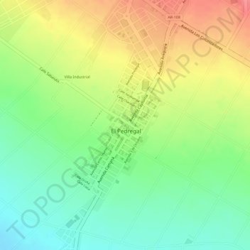 3EA topographic map, elevation, terrain