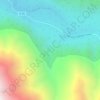 Cascada Cajón del Maipo topographic map, elevation, terrain