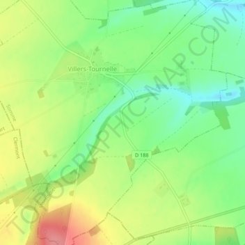 Montagne des Galets topographic map, elevation, terrain
