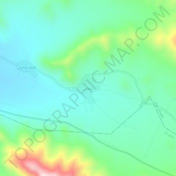 Babolqani topographic map, elevation, terrain
