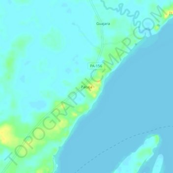 Pacaja topographic map, elevation, terrain