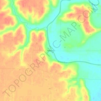 Babylon topographic map, elevation, terrain