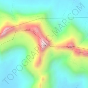 Kulang topographic map, elevation, terrain