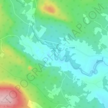Holmo topographic map, elevation, terrain