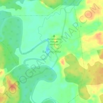 Barranquillita topographic map, elevation, terrain