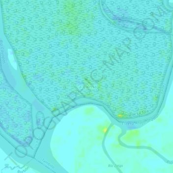 La Palma topographic map, elevation, terrain