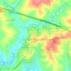 Cajuru do Sul topographic map, elevation, terrain