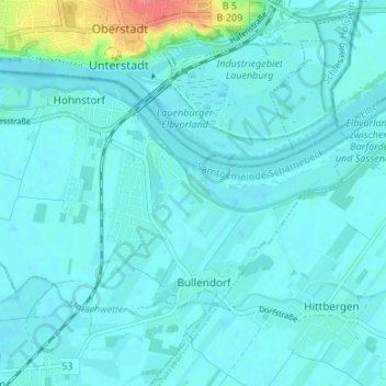 Sassendorf topographic map, elevation, terrain