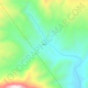 Kalbut topographic map, elevation, terrain