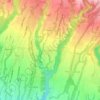 Kenderan topographic map, elevation, terrain
