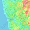 Rio Tinto topographic map, elevation, terrain