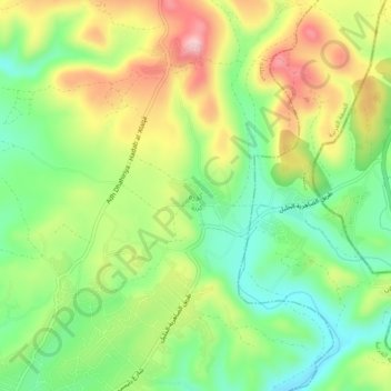 Khursa topographic map, elevation, terrain
