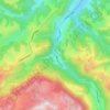 Cheia topographic map, elevation, terrain