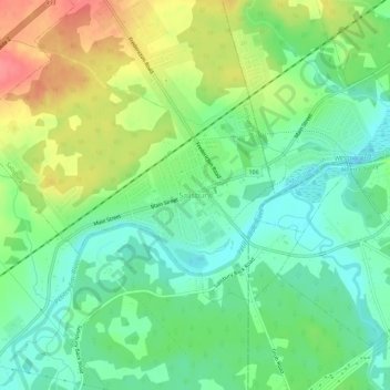 Salisbury topographic map, elevation, terrain