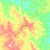 Quibaxe topographic map, elevation, terrain