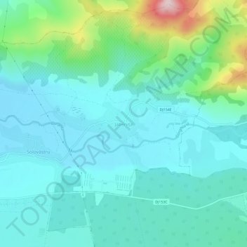Jabenița topographic map, elevation, terrain