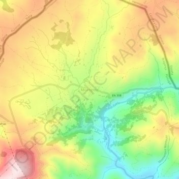 Moimenta topographic map, elevation, terrain