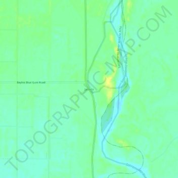 Jacinto topographic map, elevation, terrain