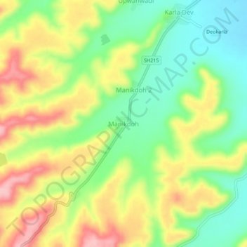 Manikdoh topographic map, elevation, terrain