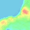 Romansbaai topographic map, elevation, terrain
