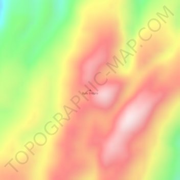 Bulu Indoro topographic map, elevation, terrain