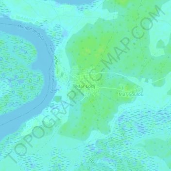 Mar Lodj topographic map, elevation, terrain