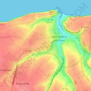 Etennemare topographic map, elevation, terrain