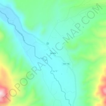Amalia topographic map, elevation, terrain