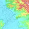 Cañitas topographic map, elevation, terrain