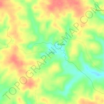 Lago topographic map, elevation, terrain