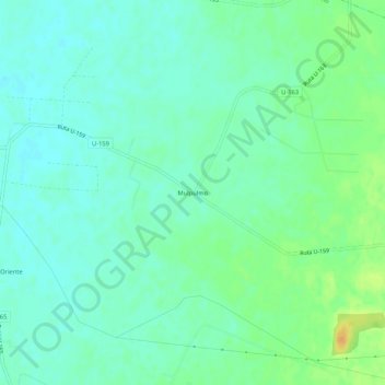 Mulpulmo topographic map, elevation, terrain