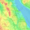 Bebington topographic map, elevation, terrain
